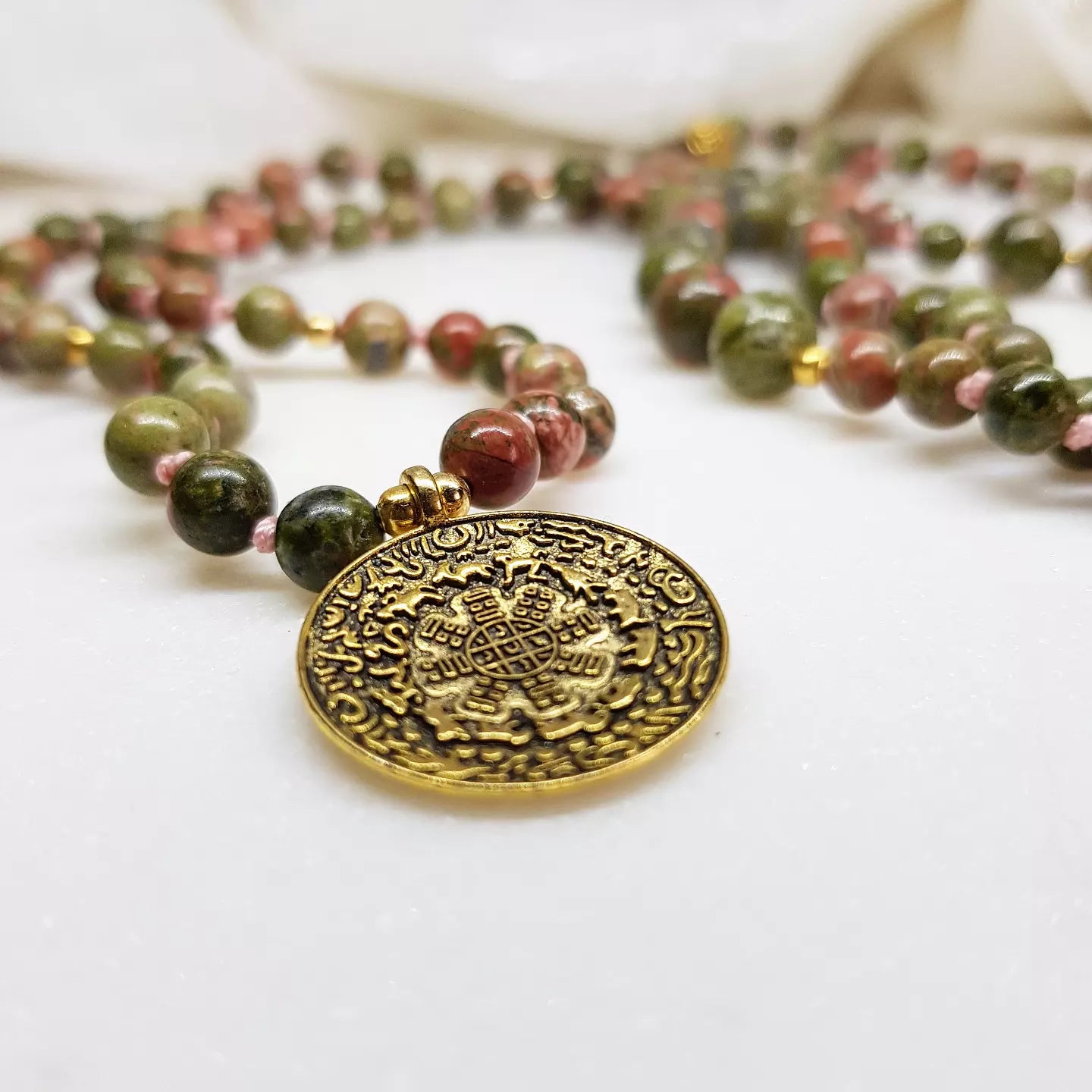 Awakening Mala ~ Unakite