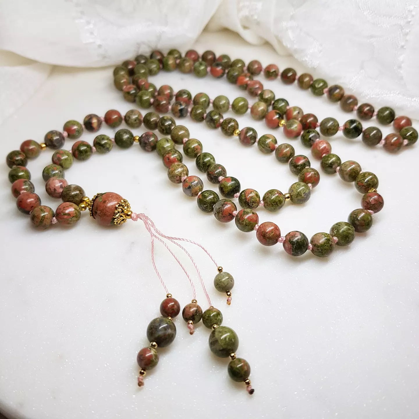 Unakite Mala