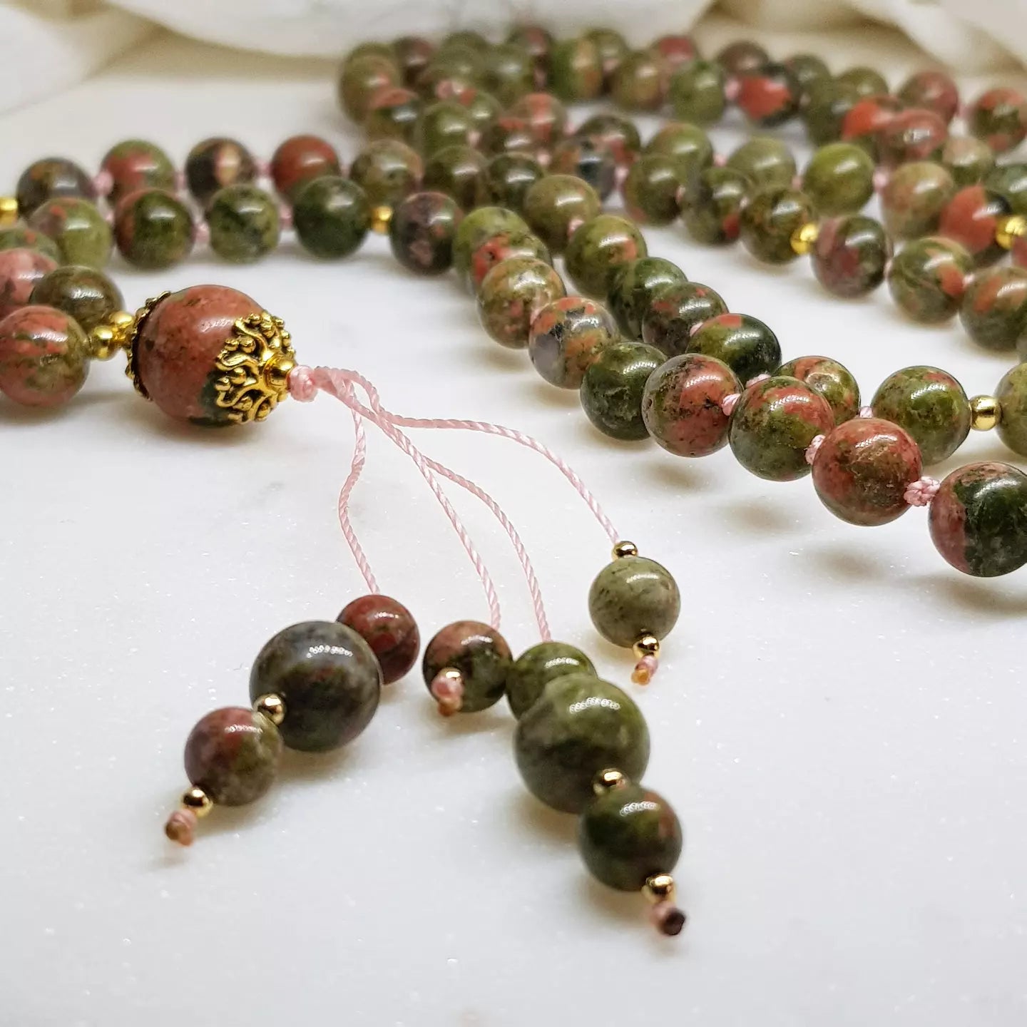 Unakite Mala