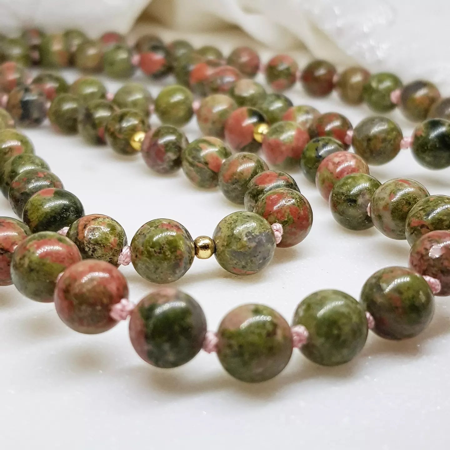 Unakite Mala