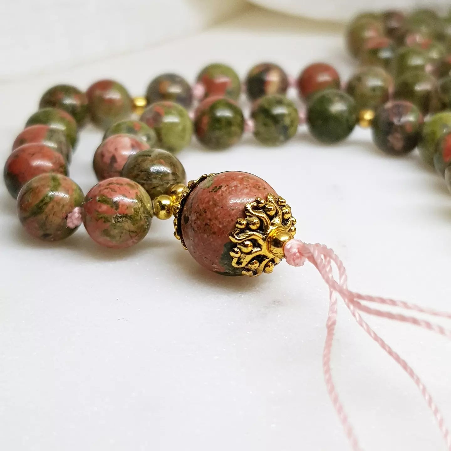 Unakite Mala