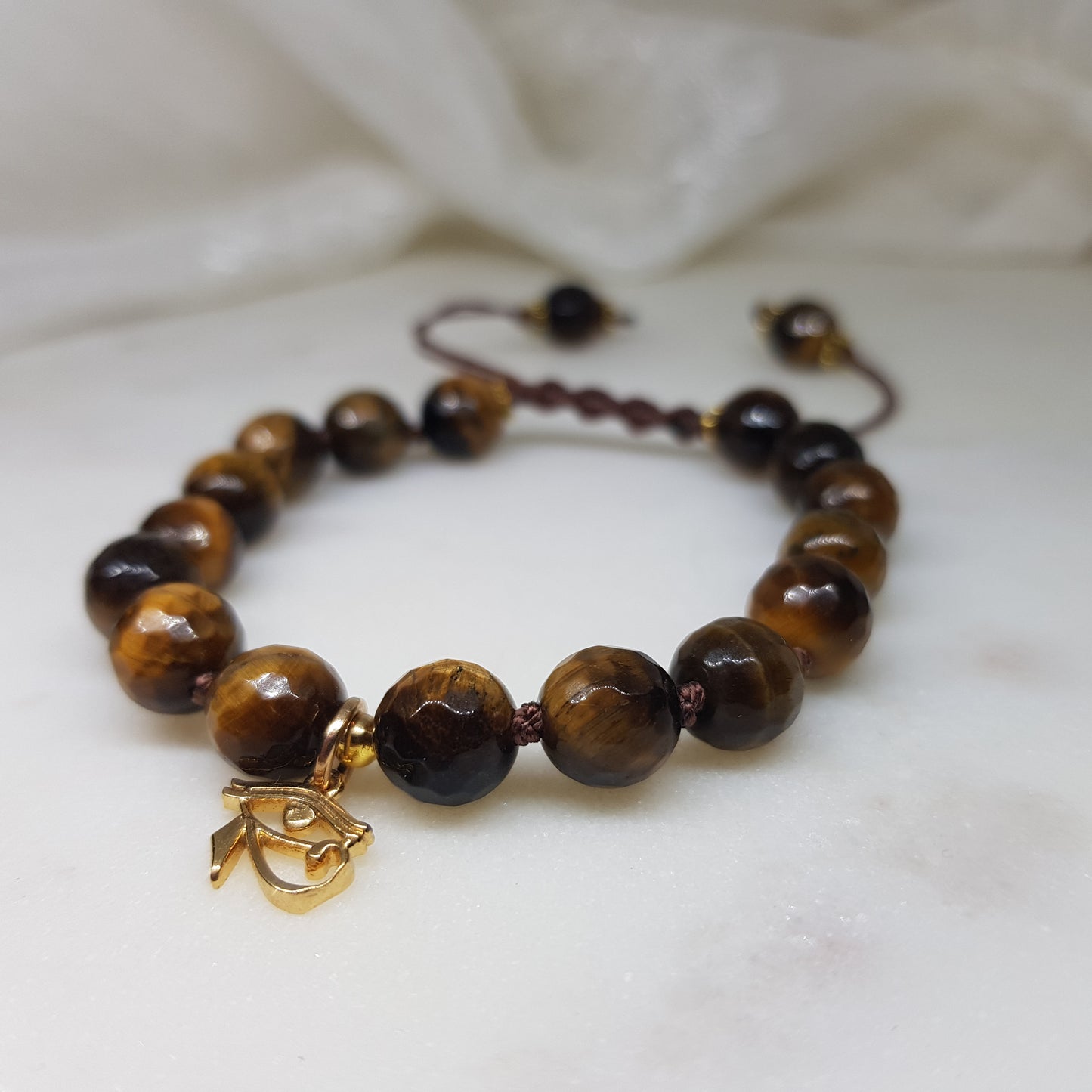 Eye of Horus ~ Faceted Tiger's Eye