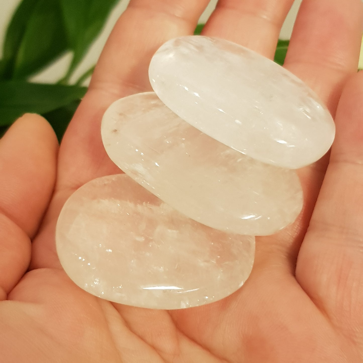 Kalsitt Klar Lommestein/ Clear Calcite Palmstone
