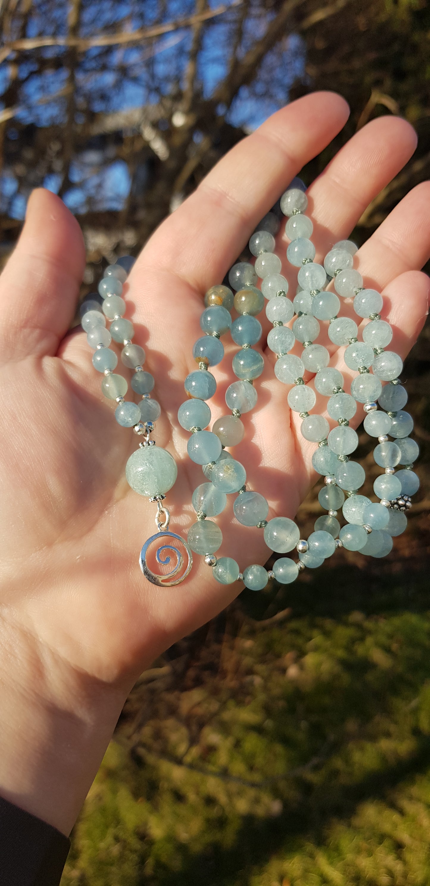Cycle of Life ~ Silver Aquamarine