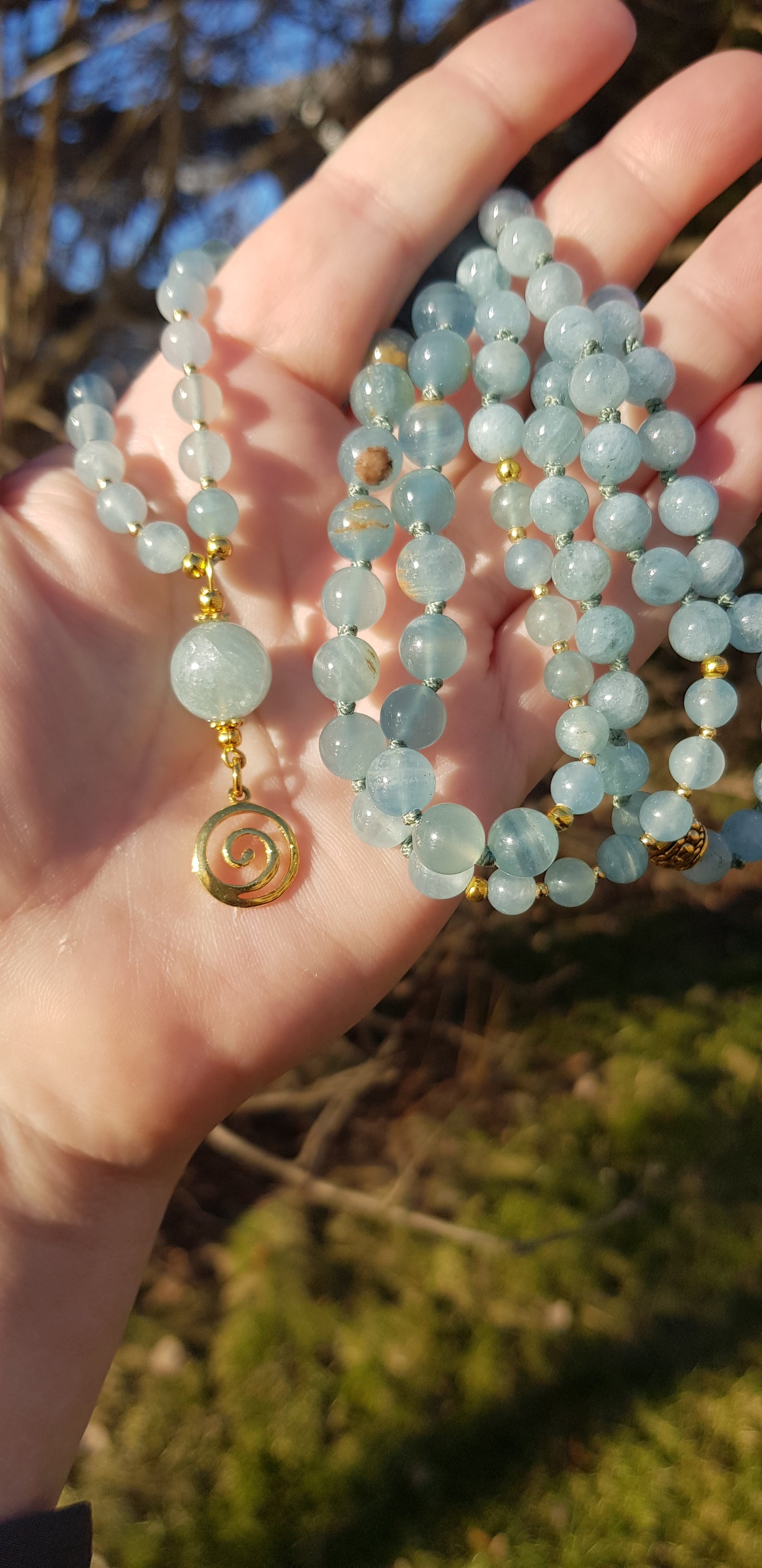 Cycle of Life ~ Gold Aquamarine