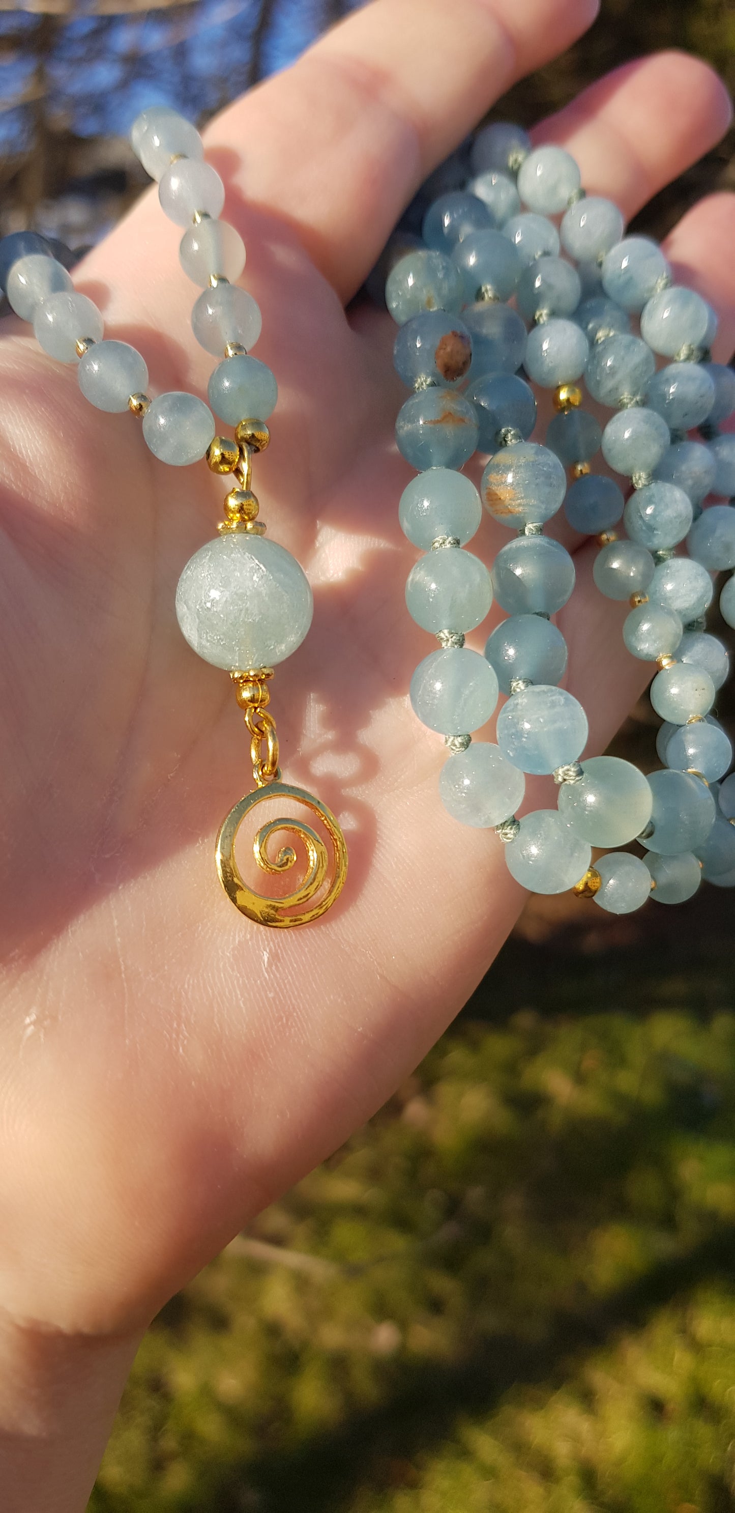 Cycle of Life ~ Gold Aquamarine