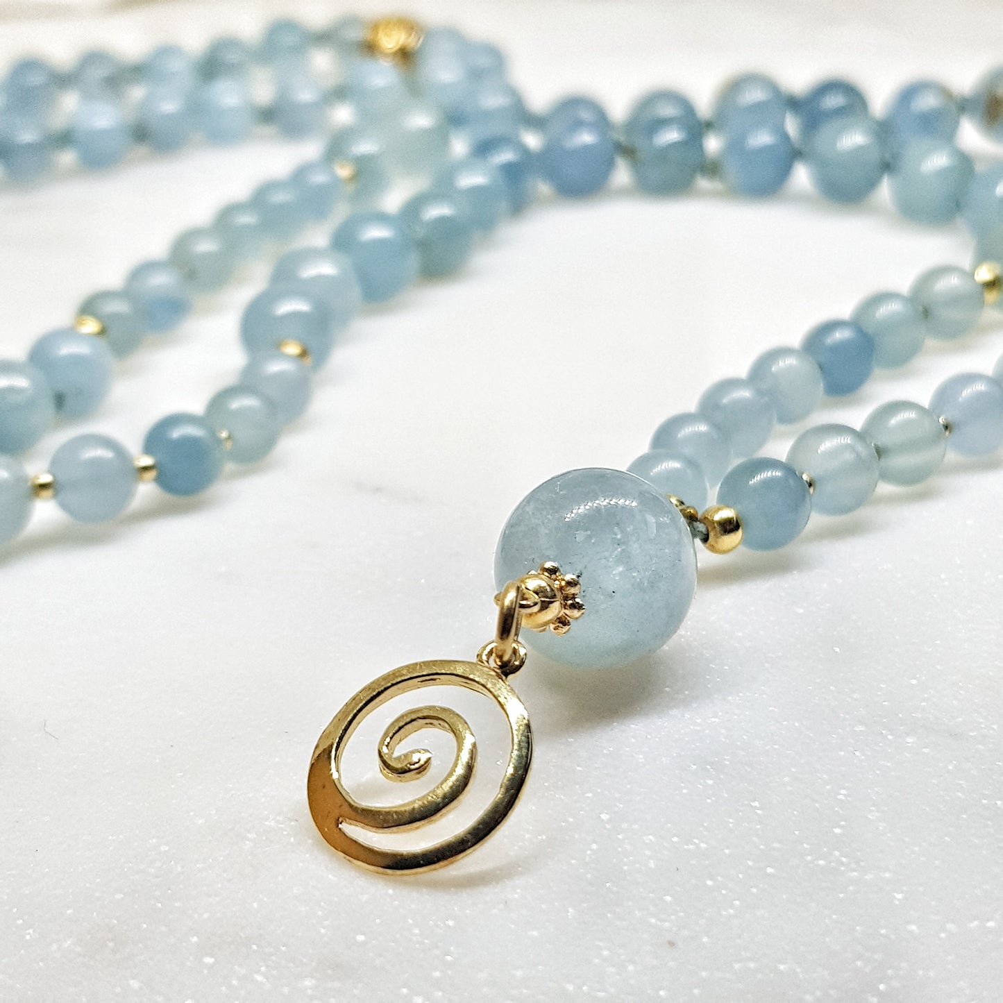 Cycle of Life ~ Gold Aquamarine