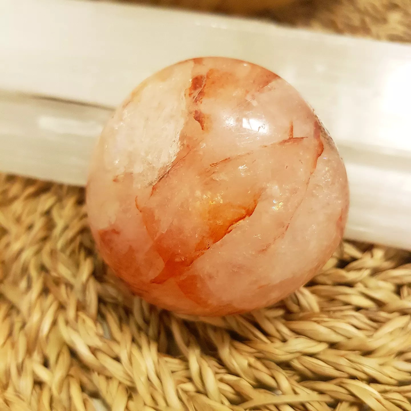 Red Golden Healer Touch-/ Palmstone