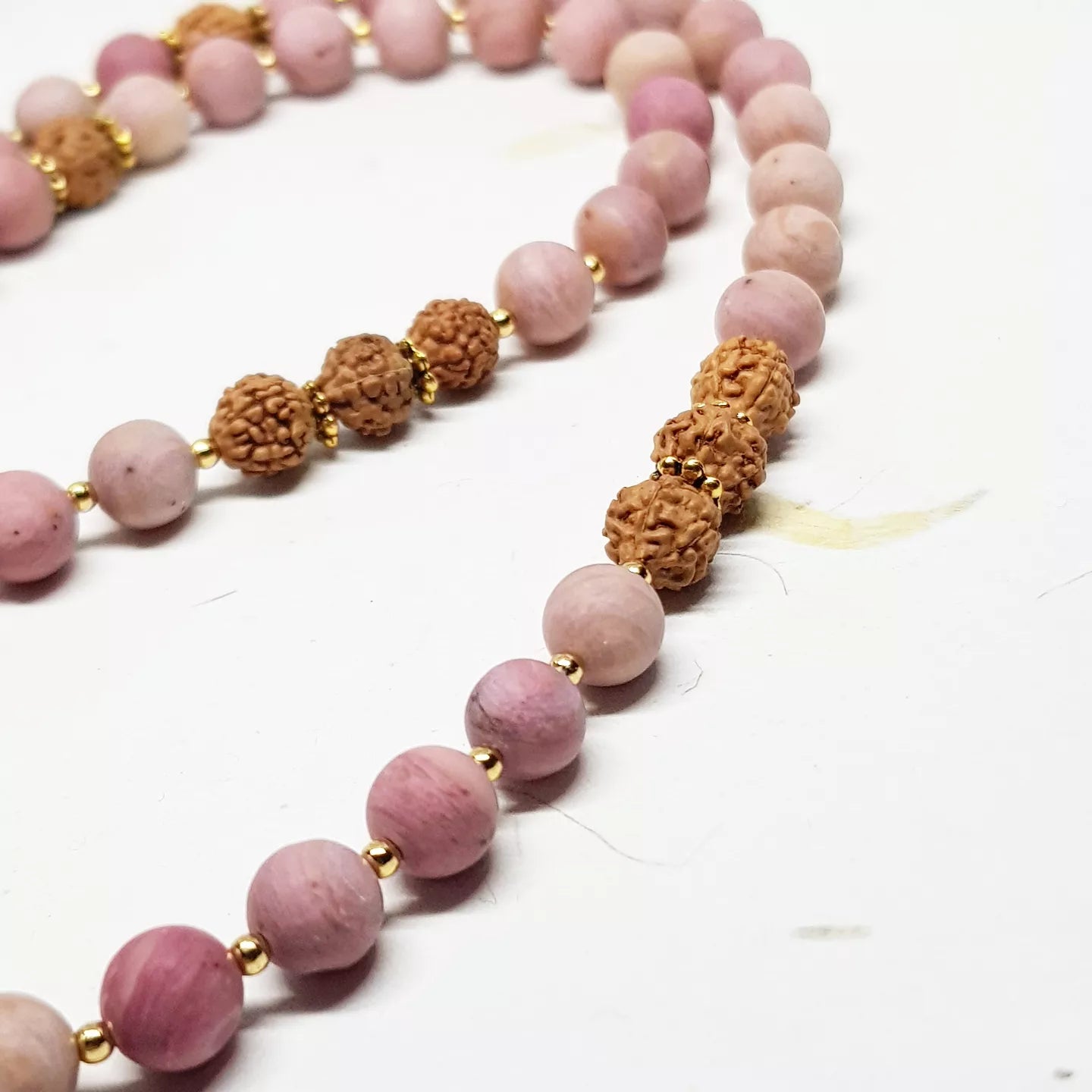 Golden Buddha ~ Matte Rhodonite