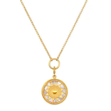 Inner Light Mop Mandala Necklace