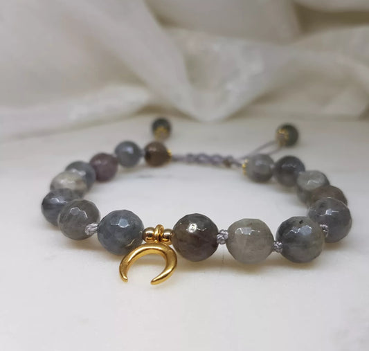 Golden Moon ~ Faceted Labradorite