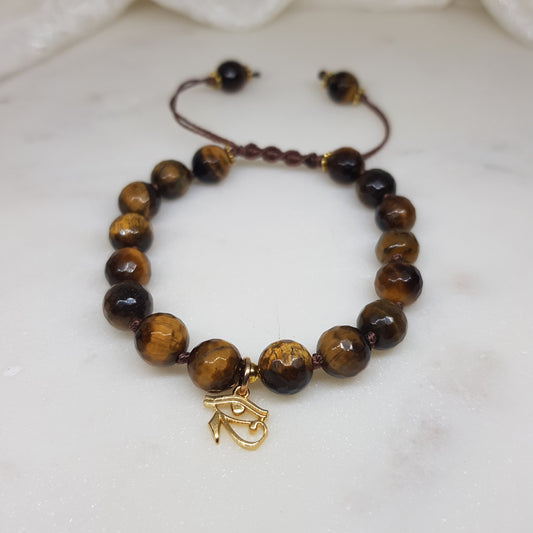 Eye of Horus ~ Faceted Tiger's Eye